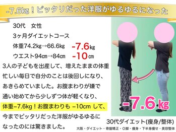 こんだ整骨院/30代3ヶ月産後骨盤ダイエット