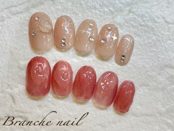 ブランシェネイル(Branche Nail)の写真/おしゃれなニュアンスデザインが豊富☆気分に合わせてカラー変更可能♪シンプルでもかわいいデザイン◎