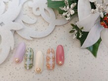 ネイルサロン&スクール ジーナ(GINA)/柔らかチェックネイル