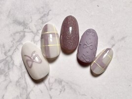 リボンニットネイル