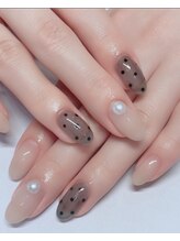 リーチェ ネイルズ(Riche Nails)/クリアドット●パール