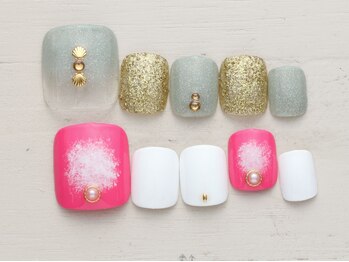 ネイルミックス 新宿店(Nail Mix)の写真/【フット4990円★プチトレンドコース(60分)】 9種から選ぶ最新デザインでオシャレ度UP♪（新作8/1～）/新宿