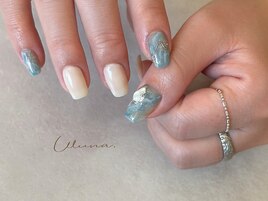 波ネイル　ニュアンス