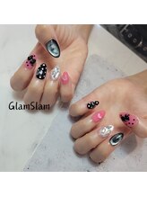 グラムスラム 福島店(GLAMSLAM)/リボンネイル♪