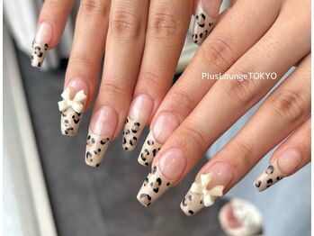 プルースラウンジ トウキョウ(Plus Lounge TOKYO)/スカルプ★ヒョウ柄フレンチ♪
