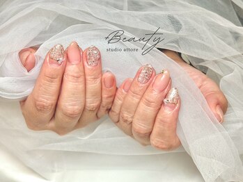 冬ネイル ツイード