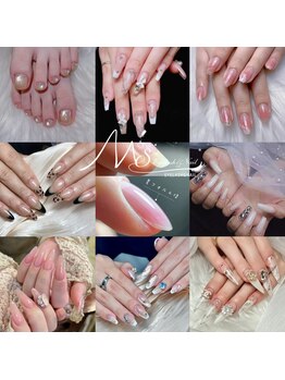 M's【ミス】マツエク/LED/まつげパーマ/ジェルネイル/フィルイン/長さだしの写真/飽きないデザインでモチの良さと仕上がりに自信あり♪シンプルだからこそフォルムの美しさにこだわります◎