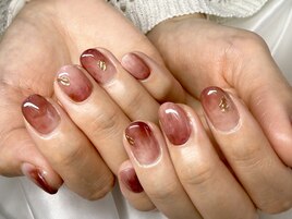 秋のいちじくネイル