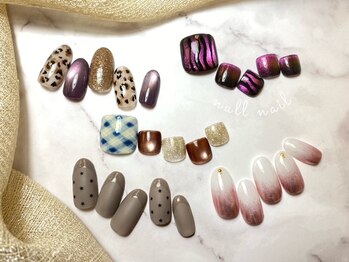 ヌルネイル(null nail)の写真/ネイルデビューのお客様も大歓迎★シンプル～アートまで対応♪ネイルケアから手元ケア、足裏角質ケアも♪