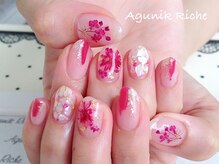 アグニークリッシェ(Agunik Riche)/【押し花ネイル】