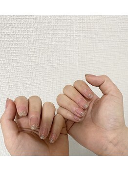 サンハチ(38)/ベースにシアーピンク×ラメグラ