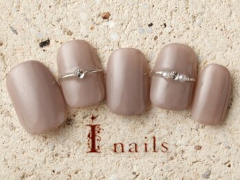 アイネイルズ 町田店(I nails)/シンプル大人リングネイル7980円