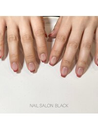 フレンチオーロラネイル