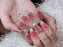 レアネイル 新宿(le'a nail)/マグネットチークネイル