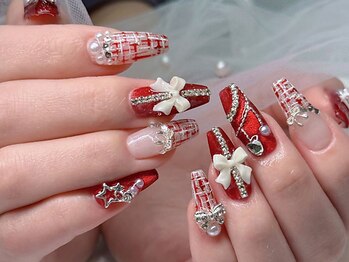 Lucie　Nail　【持ち込み/長さ出し/ワンホンネイル/チップ/薬院】の写真/《イベント前にも◎》SNSで話題のデザインを再現☆豊富なカラー×パーツで自分史上最高に可愛いお手元へ