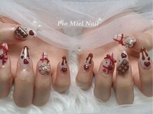 ピオミエルネイル 新宿(pio miel nail)/くまチョコネイル