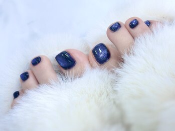 【フットネイル】ブルーマグ！