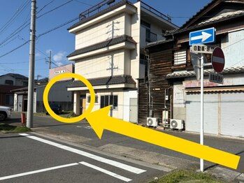 もみ楽/駐車場の行き方[2]