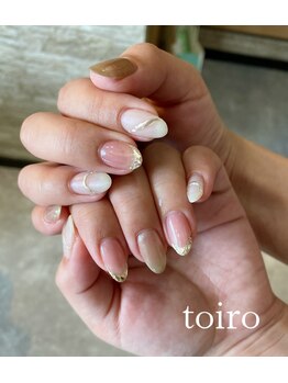 トイロ(toiro)/ガラスフレンチ×シルバーアクセ