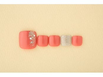 シンプルフットネイル