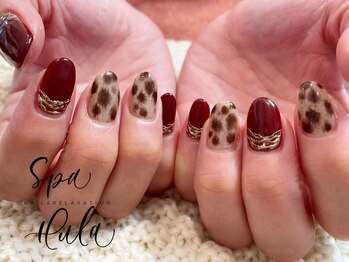 スパフーラ(Spa HULA)/レオパードネイル