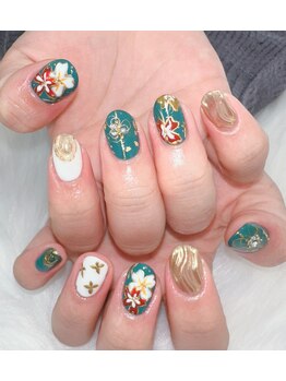 アトリエ ペーニクルス(Atelier Peniculus.)/振袖ネイル