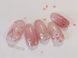 定額Cコース☆桜ネイル