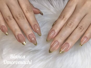 ビアンカ 沖縄おもろまち店(BIANCA)/ベースカラー×ガラスフレンチ