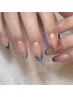 【4週以内付替オフ無料】ハンド◇フレンチネイル（ベースカラー無）￥7500