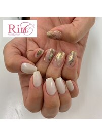 水彩ネイル