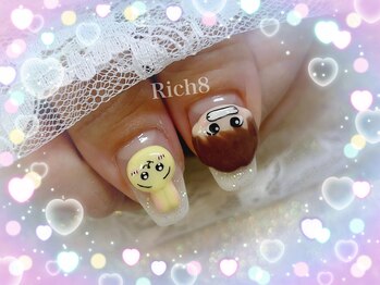 ネイルアンドまつげエクステ リッチエイト 原宿店(Rich8)/キャラクターネイルが人気☆