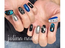ジョリーナ ネイルズ 鶴見(Jolina Nails)/ハートネイル　ミラーネイル