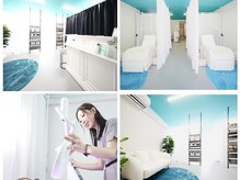 ホワイトニングビューティー 鯖江店(WHITENING BEAUTY)の雰囲気（ティファニーブルーのプライベート空間で、ホワイトニング！）