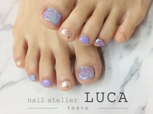 ネイルアトリエルカ(nail atelier LUCA)/I-24 うる艶氷ネイル フット