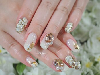 ネイルローズ(NAIL Rose)/お花手描きミラー¥11990→¥9990