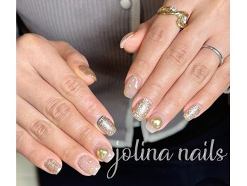 ジョリーナ ネイルズ 鶴見(Jolina Nails)/ミラーネイル ハートネイル