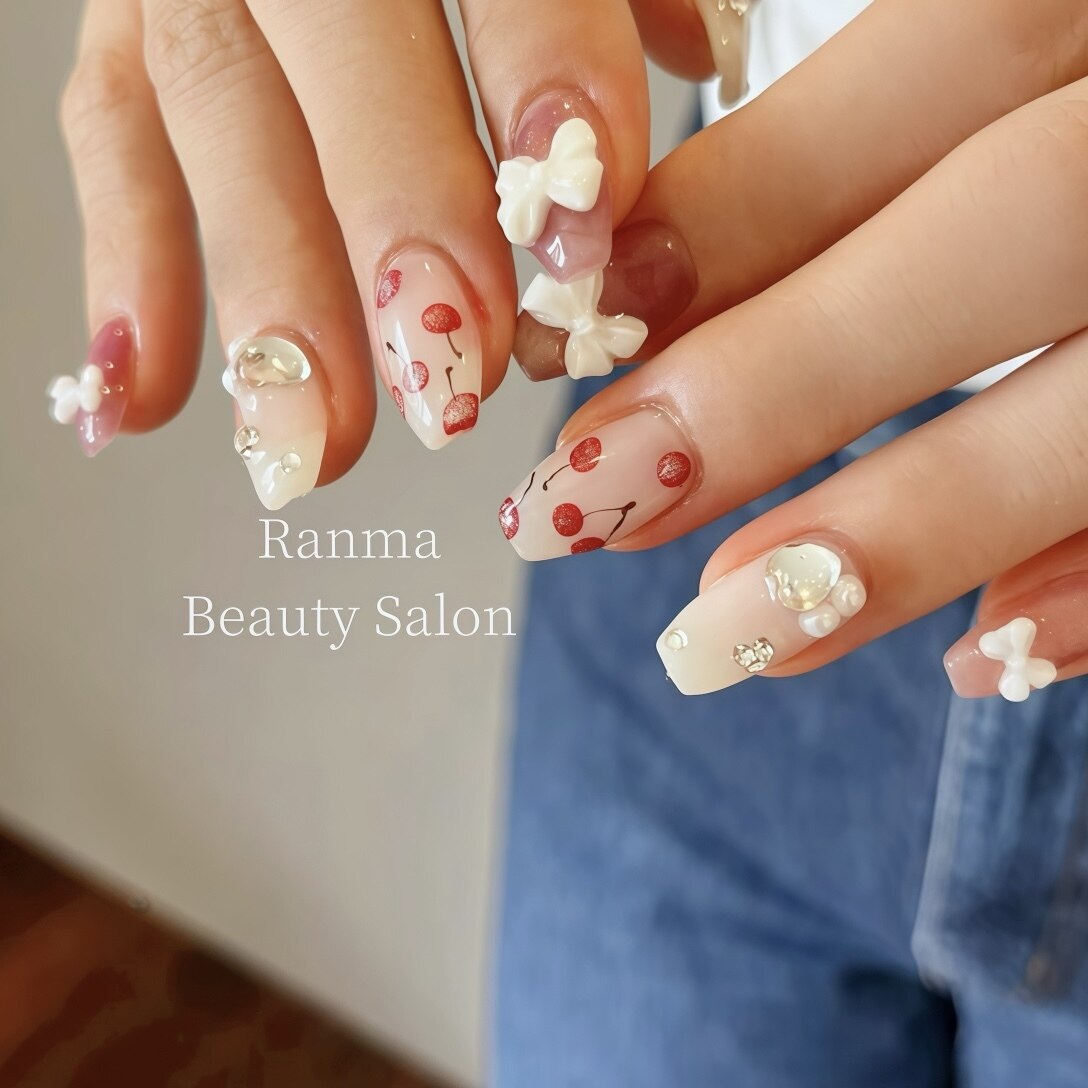 【持ち込みデザインOK】フリーアート10本コース(ストーンつけ放題)