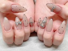 ネイルサロン ジョアアンジェ 天王寺店(joie ange)/ドットネイル/くま/リボン