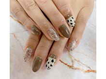 ディーネイル 天王寺(D-nail)/【甲田】アニマル柄ネイル