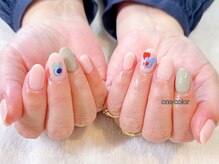 ムーピーネイル(moopy nail)/★one point nail ¥6050