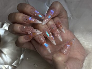 ジュエミーネイル 大阪心斎橋(jewme nail)/夏/透明/スカルプ/ワンホン