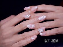 ネイルズ モダ(NAIL'S MODA)/フラワーレース柄