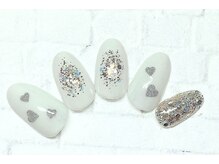 アルセア 上野御徒町店(Alcea)/ホロ　ハート　ラメ　ホワイト