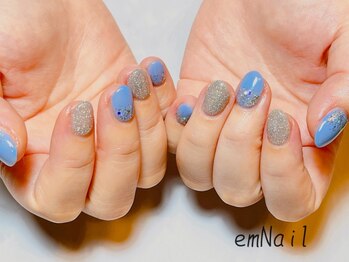 エムネイル(emNail)の写真/【似合うデザインがきっと見つかる!】各コース6種類のデザインをご用意◎カラー変更無料/パーツ追加OK★