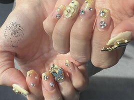 春っぽイエローネイル