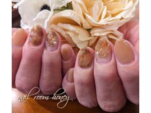 ハニー(honey)/ブラウンべっ甲ネイル♪