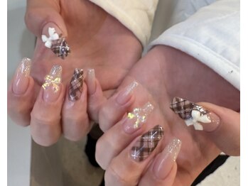 ランド ネイル 博多(LAND)/チェックネイル○.by.rena