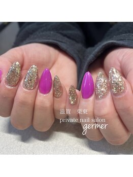 ジェルメ(germer)/スカルプ☆ピンクを差し色に！