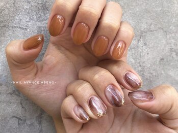 ネイル アヴァンス あべのルシアス店(Nail AVANCE.)/5本アート 元山