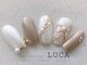 ネイルアトリエルカ(nail atelier LUCA)の写真/ガラスフレンチネイルやミラーリボンネイルが人気のブライダルネイルもデザインの種類を豊富にご用意♪
